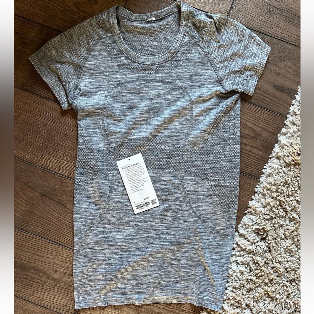 lululemon grey swiftly tech short sleeve tshirt